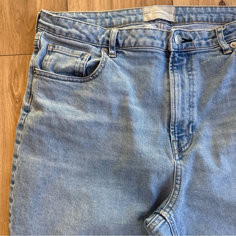 Everlane Women's Curvy Cheeky Jean Light Blue Denim Wash Size 33 Straight - Picture 5 of 10